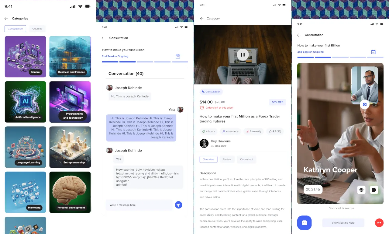 Learnille screenshots
